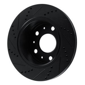 Ram Promaster 2500 Brake Rotor (1) - Rear Right - R1 Concepts - Drilled & Slotted - Black - `14-`21